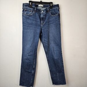 Abercrombie and Fitch The 90s Straight Leg Mid Rise Jeans Size 16L
